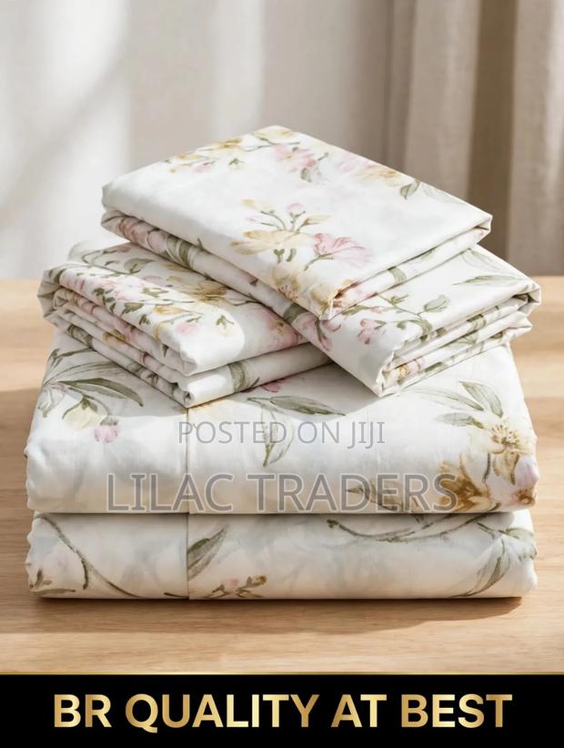 Premium 4Pcs Bedsheet Set – Size 6×7 Pa - thumbnail 2