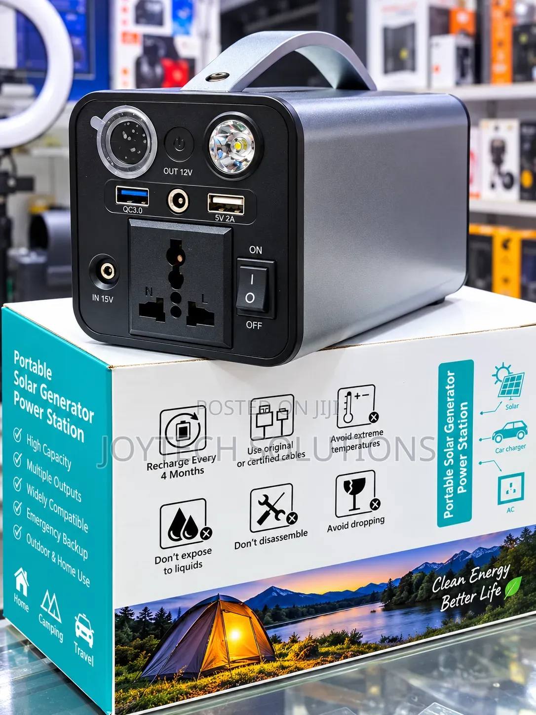 150 Watts Portable Solar Power Station – Emergency Backup