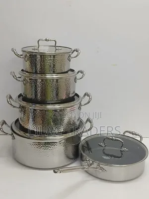 Premium 10PCS Stainless Steel Cooking Set – Heavy Duty Durable Alp