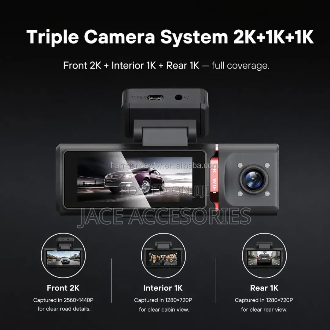 DVR Dashcam 4g 3 Way