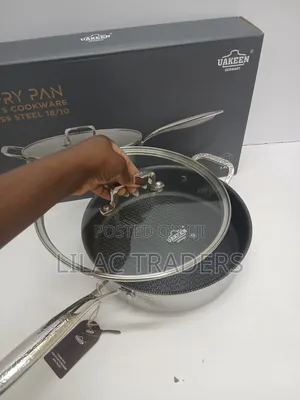 *Stainless Steel Non_stick Frying Pan Capacity: 3.4l Alp