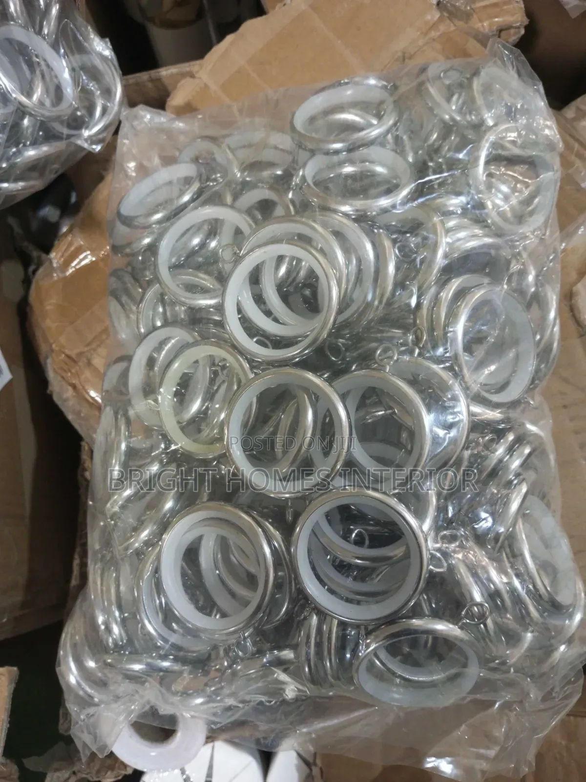 Silver Rings Curtain Rod Rings Available in Different Colors