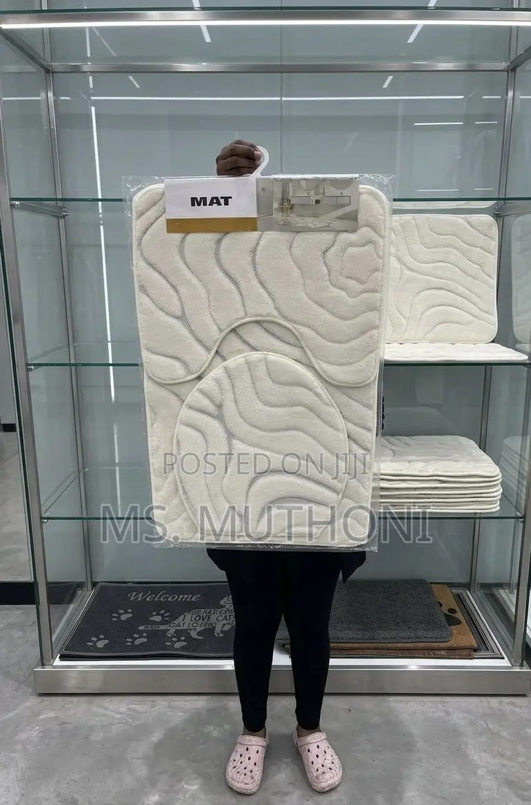 3-Piece Toilet Mat Set