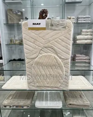 3-Piece Toilet Mat Set