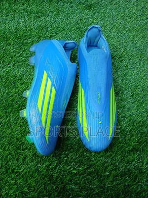 F50 Laceless Baby Blue Football Boots - Children Soccer Boots