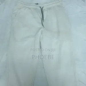 HEAD Fleece Joggers / Sweatpants – White (Size XL - Unisex)