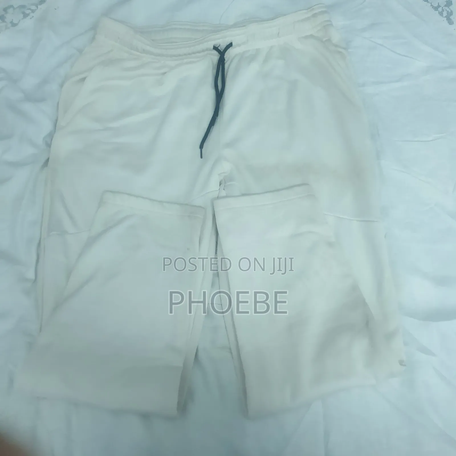HEAD Fleece Joggers / Sweatpants – White (Size XL - Unisex)