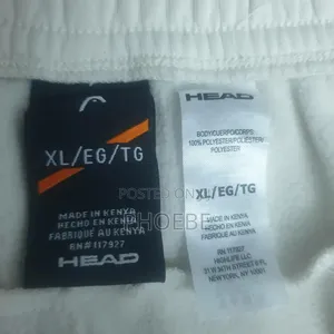 HEAD Fleece Joggers / Sweatpants – White (Size XL - Unisex)