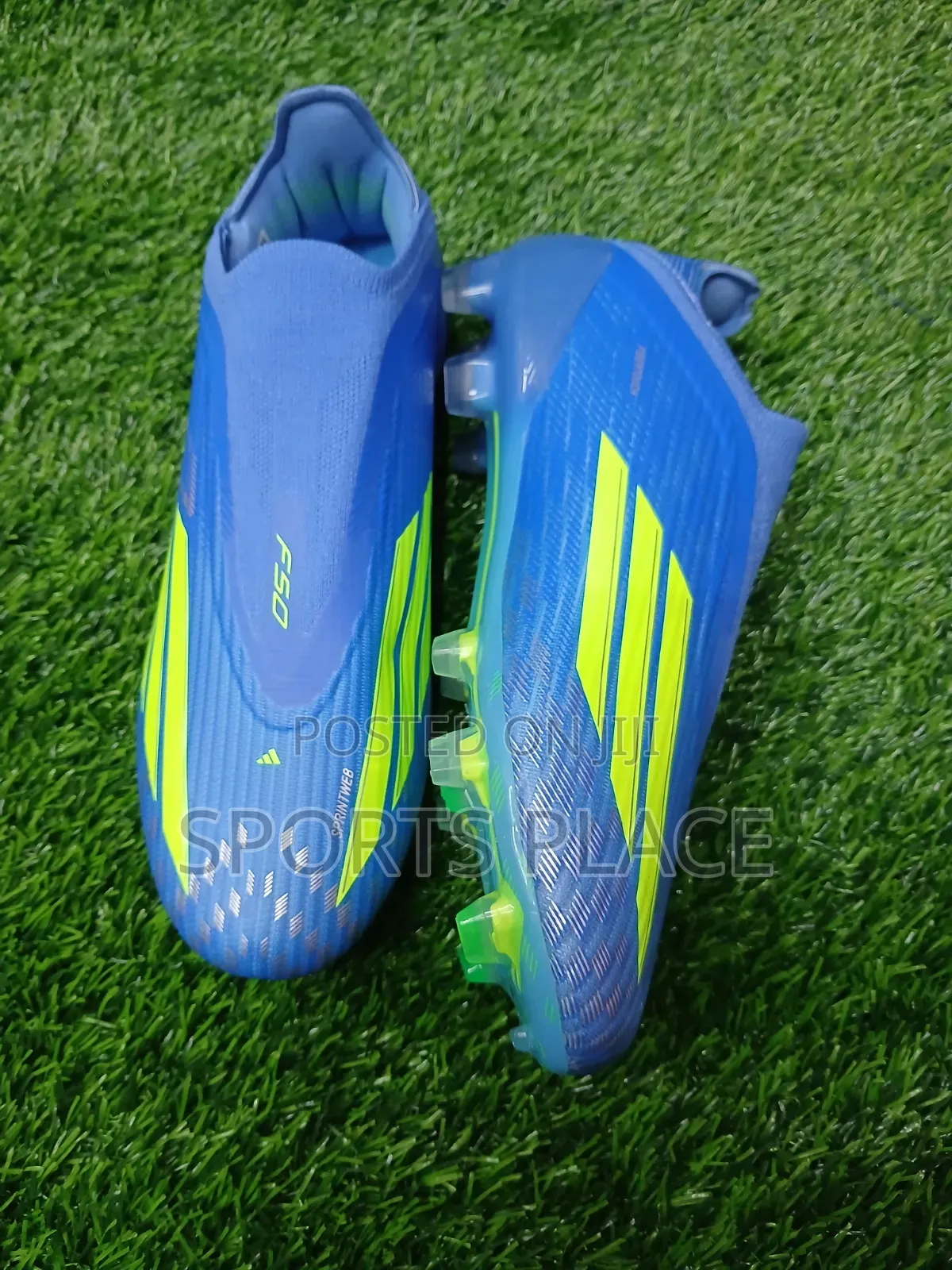 Adidas Hyperfast Baby Blue Laceless Soccer Boots