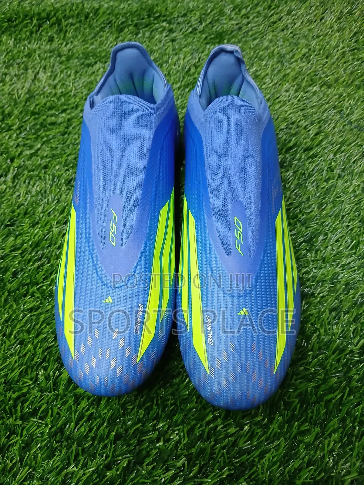 Adidas Hyperfast Baby Blue Laceless Soccer Boots