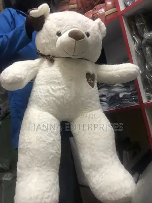 Large Stuffed White 100cm Teddy Bear