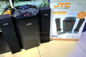 JTC 2.1ch Sound Speaker System (J-801) Pro - 12000watts P.M.P.O