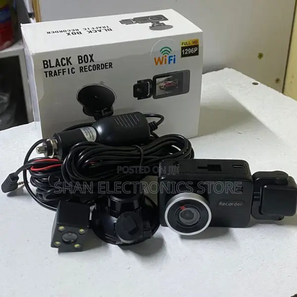 Triple Lens Dashboard Camera With Wifi Functionality
