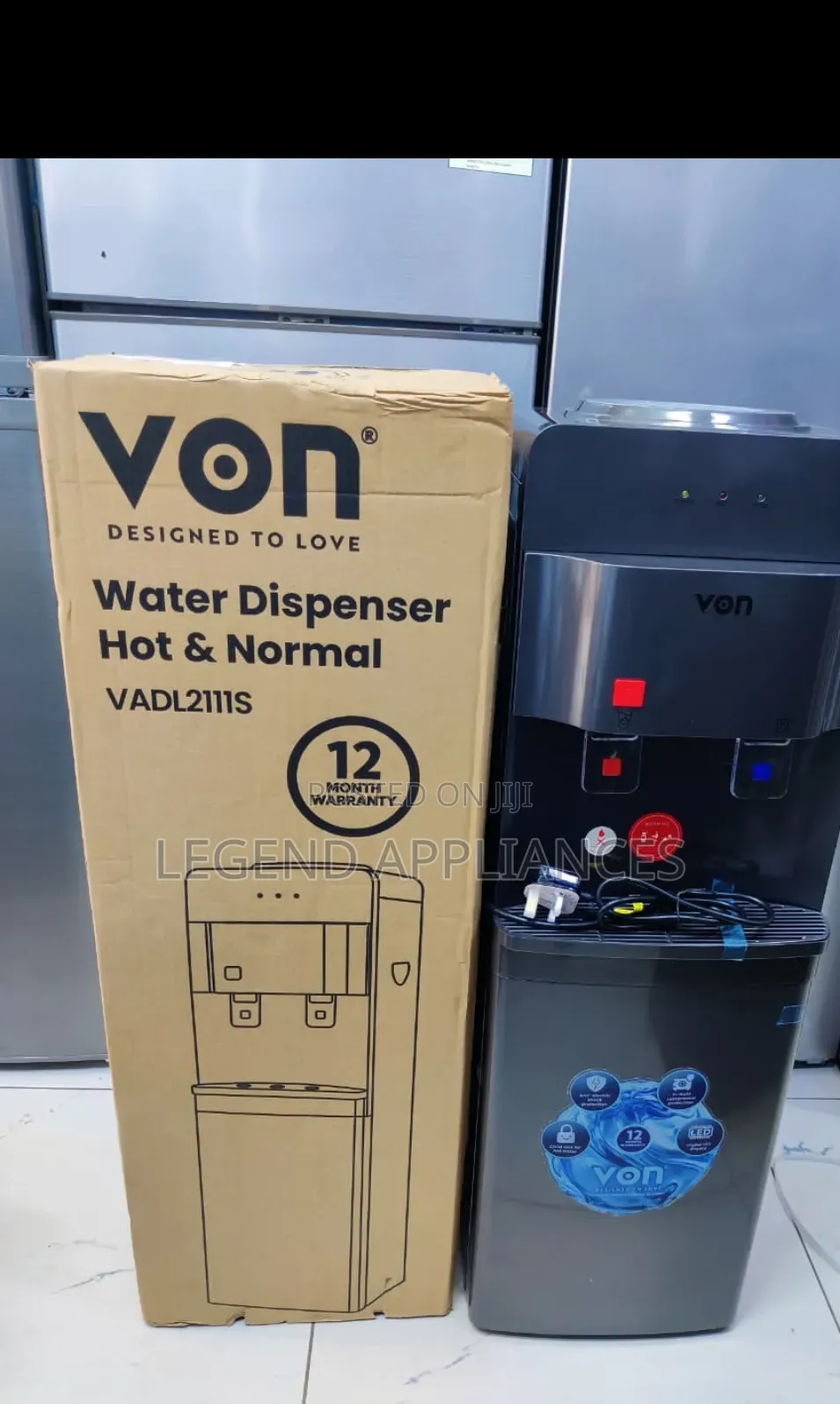 Von Water Dispenser VADL 211S Hot and Normal