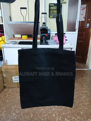 Your Blank Canvas Customizable Black Tote