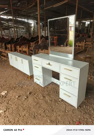 Dressing Mirror + Side Cabinets