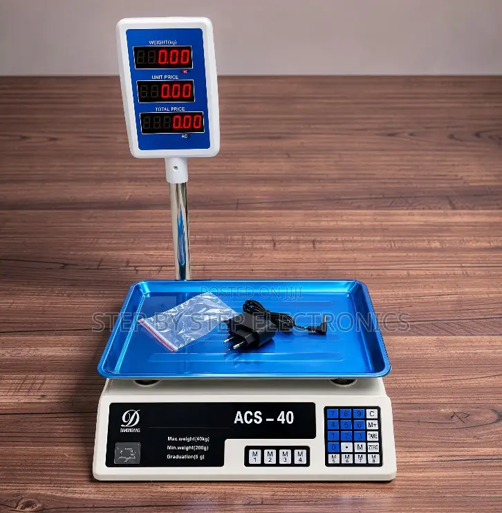 Clear LED Display ACS 40 Upto 40kgs Weighing Scale With Arm