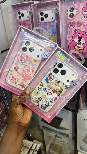 Glittery Cartoon iPhone 17 Pro Phone Cases