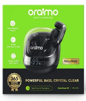 Oraimo OpenSnap N Open-Ear True Wireless Earbuds AI Translation