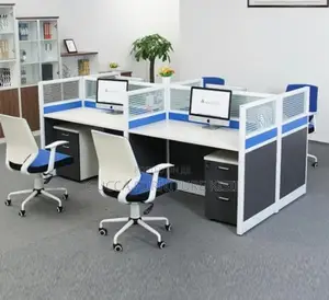 Imported 4 User Modern Modular Workstation
