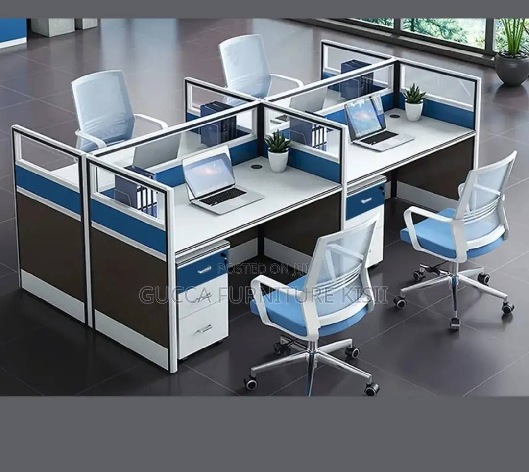 Imported 4 User Modern Modular Workstation