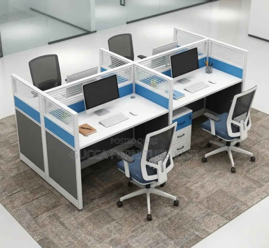 Imported 4 User Modern Modular Workstation