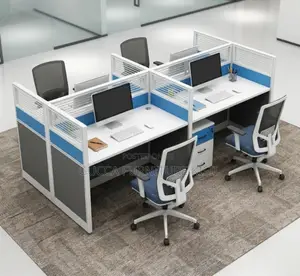 Imported 4 User Modern Modular Workstation