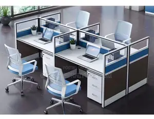 Imported 4 User Modern Modular Workstation