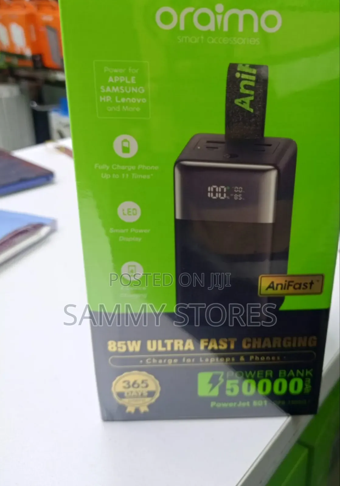 Oraimo 50000mAh Compact Fast Charging Power Bank