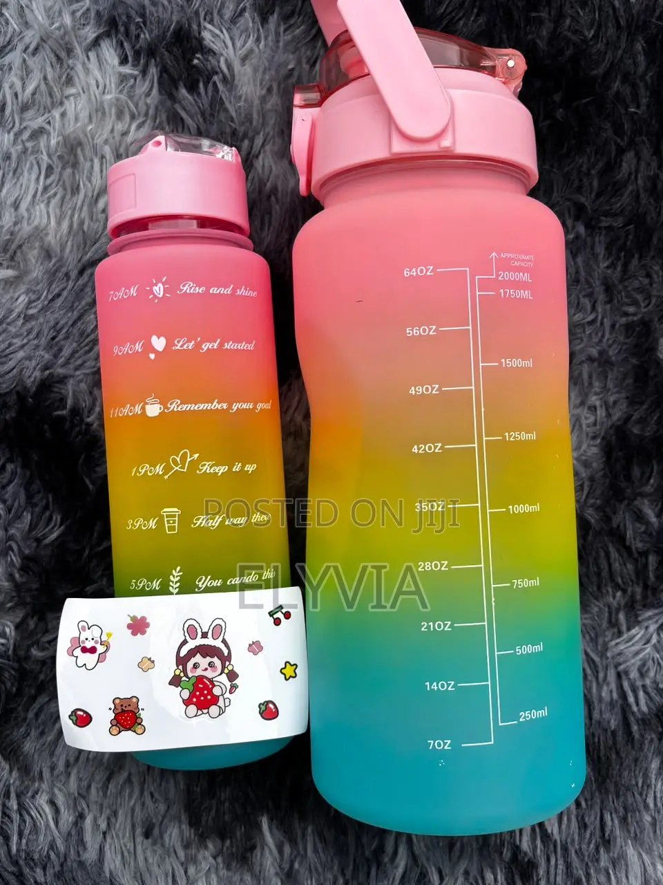 Multi-Colored 2in1Water Bottle