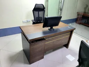 Executive Office Desk - Brown Modern Office Table