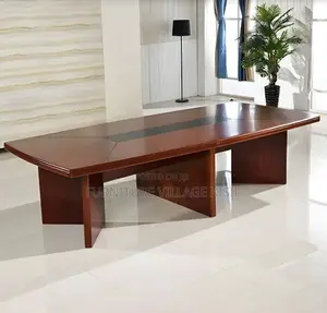 Board Room Table;3.5M Mahogany Staff Meeting Table