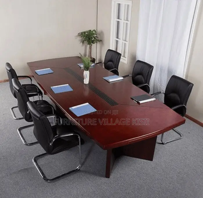 Board Room Table;3.5M Mahogany Staff Meeting Table