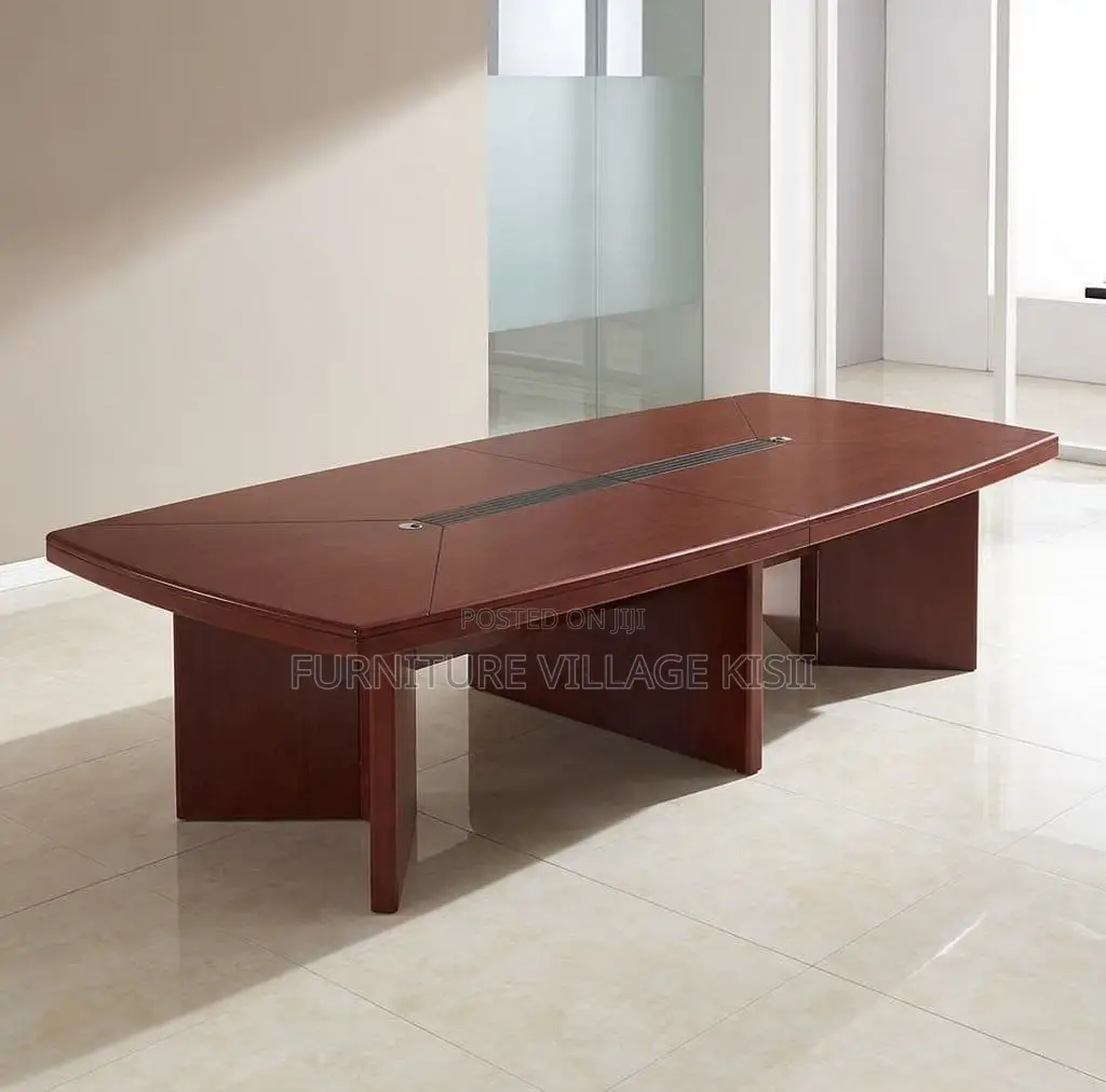 Board Room Table;3.5M Mahogany Staff Meeting Table