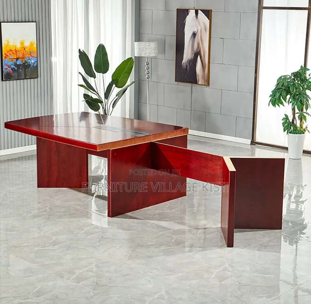 Board Room Table;3.5M Mahogany Staff Meeting Table