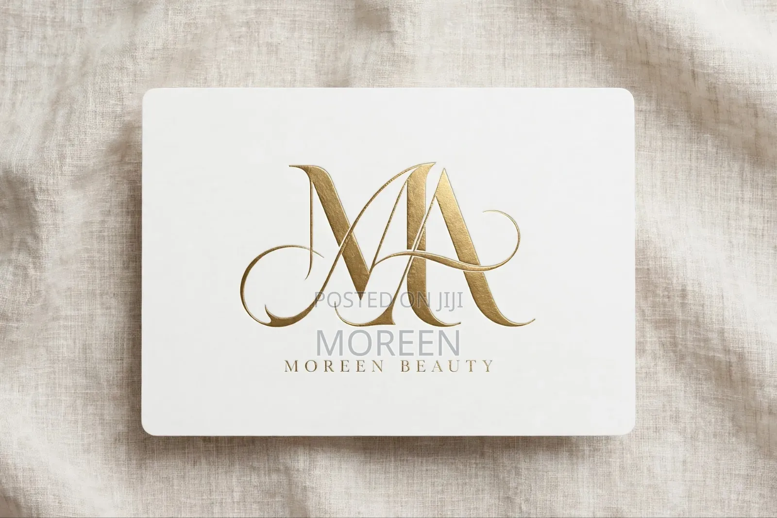Elegant MA Gold Logo - Luxury Beauty Boutique Monogram Design
