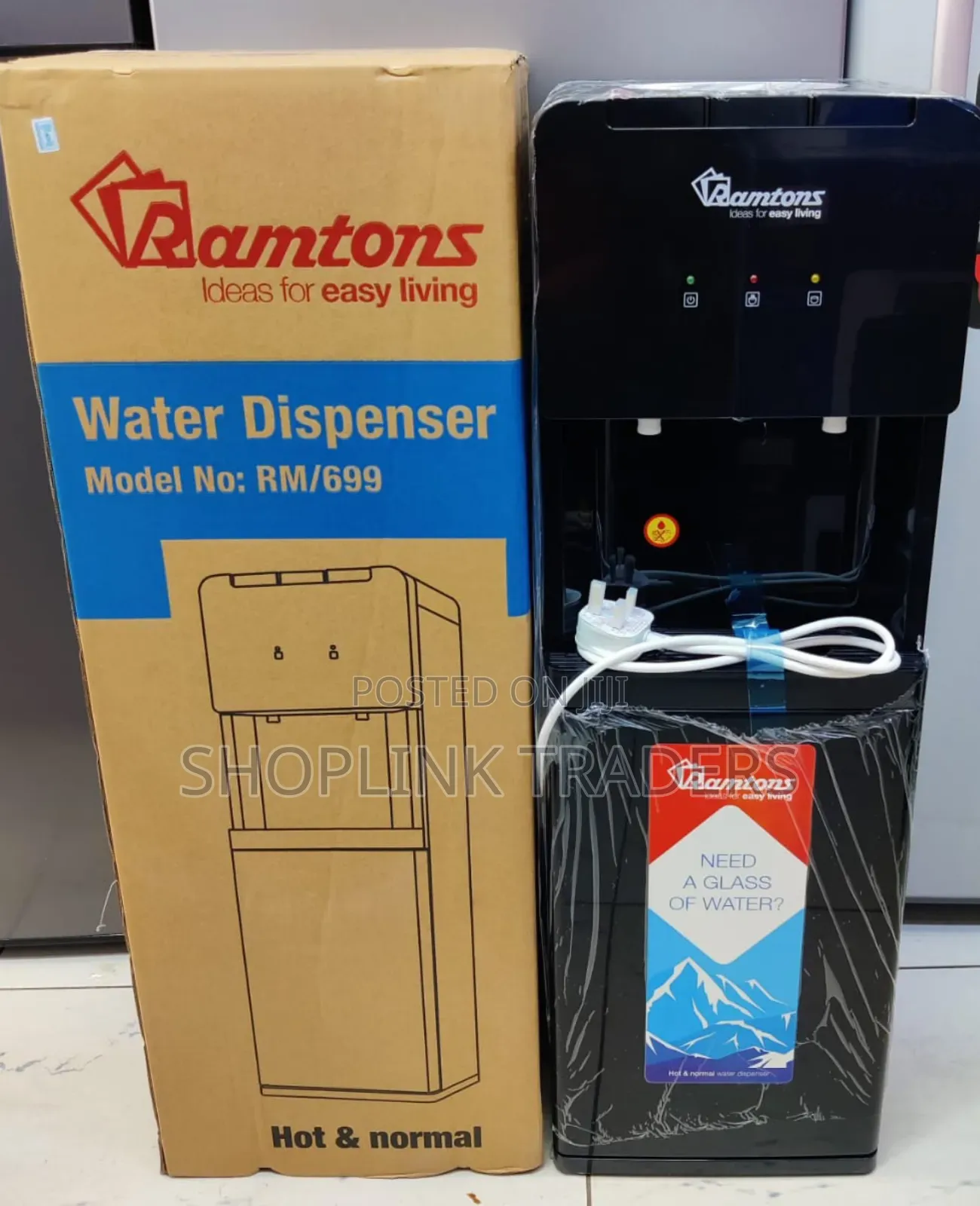 Ramtons Water Dispenser 2 Taps Water Dispenser