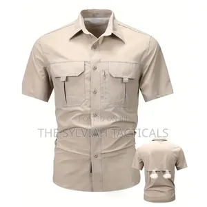 Outdoor Tactical Breathable Waterproof Spandex Short Sleeve Shirt