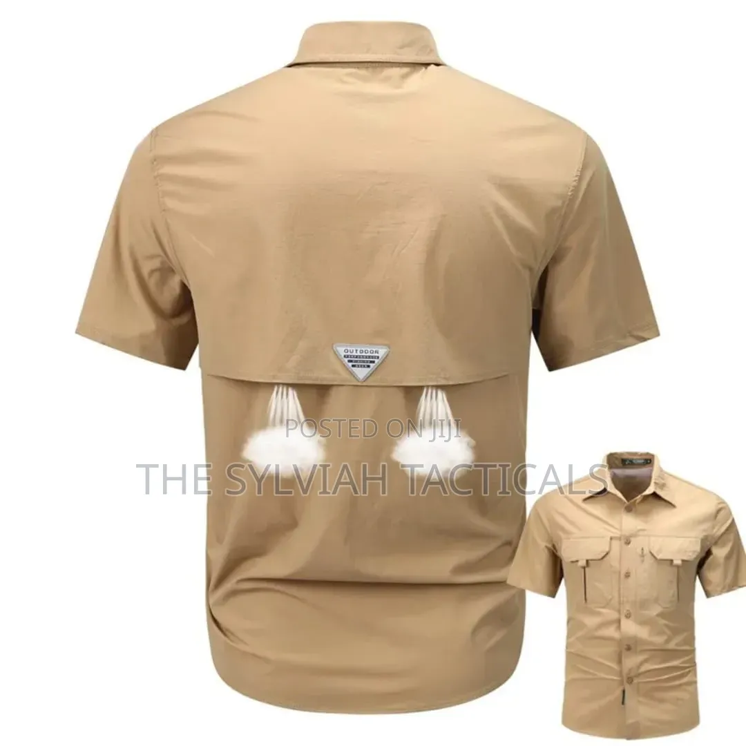 Outdoor Tactical Breathable Waterproof Spandex Short Sleeve Shirt