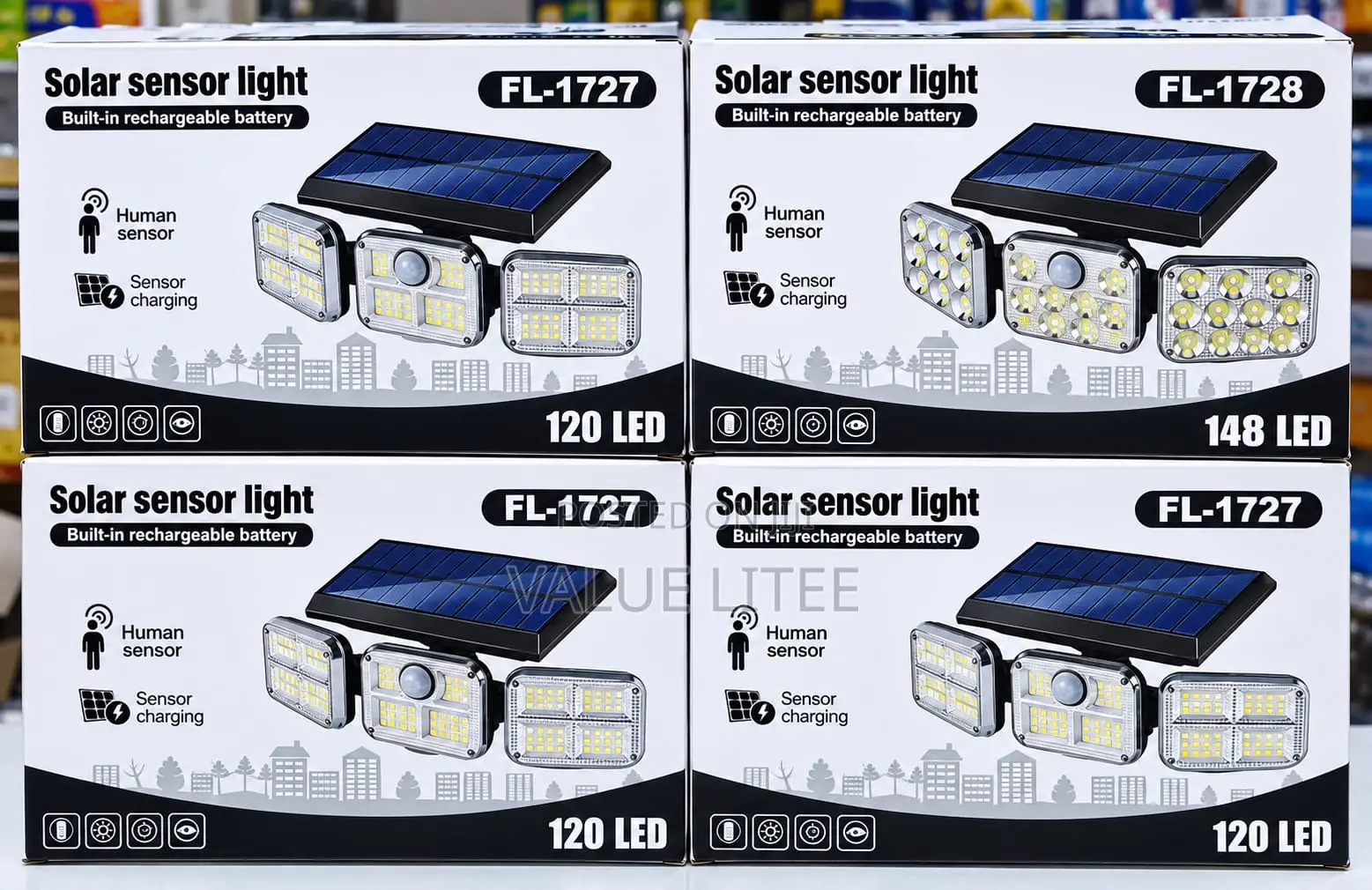 120led Outdoor Solar Motion Sensor Wall Light