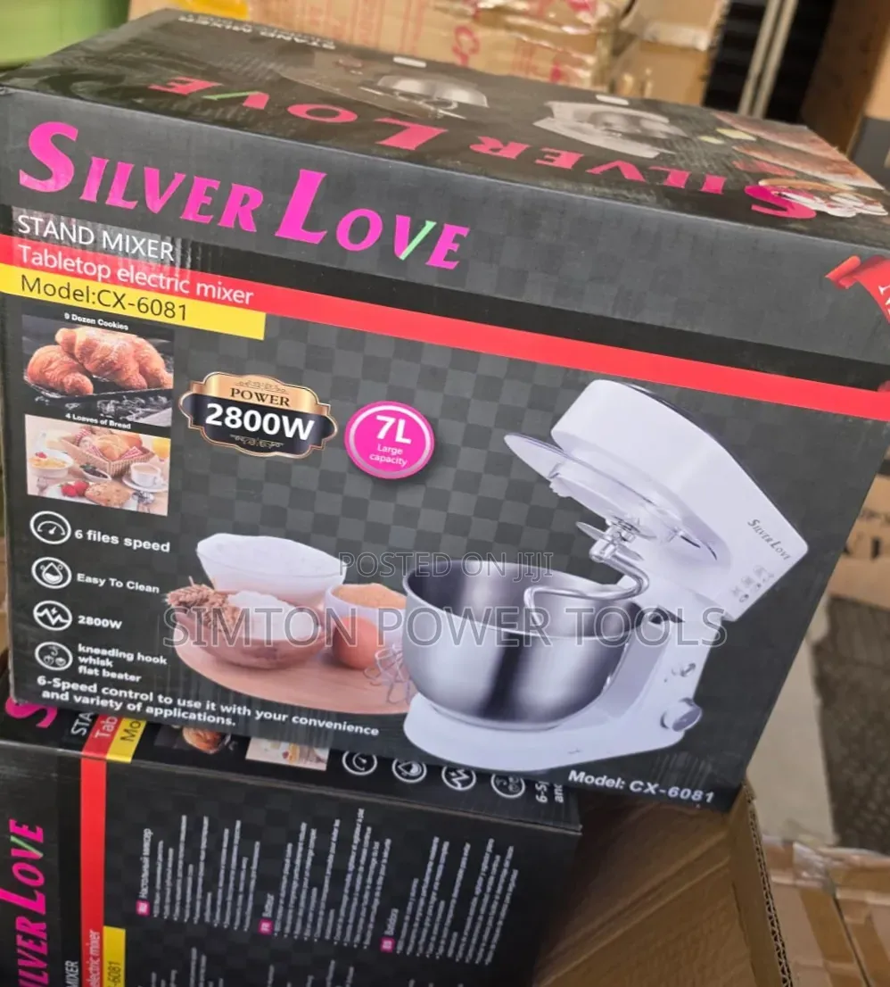Silver Love Table Top Electric Stand Mixer