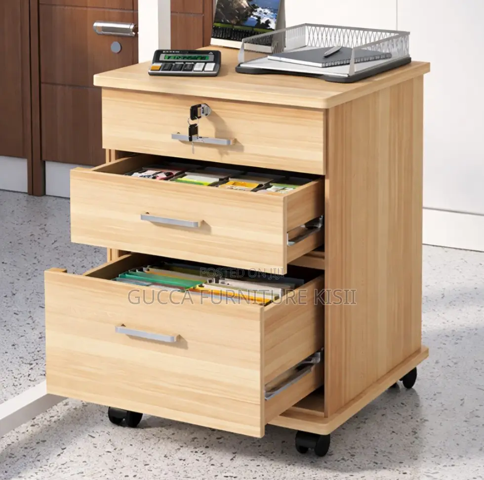 3 Drawer Standing Cabinet With Wheels