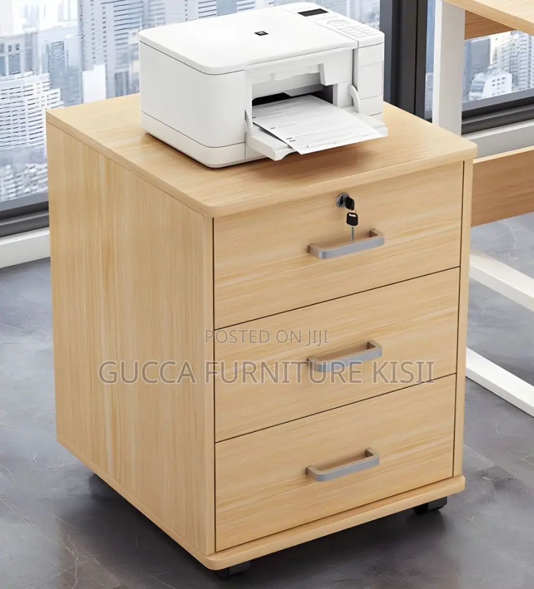 3 Drawer Standing Cabinet With Wheels