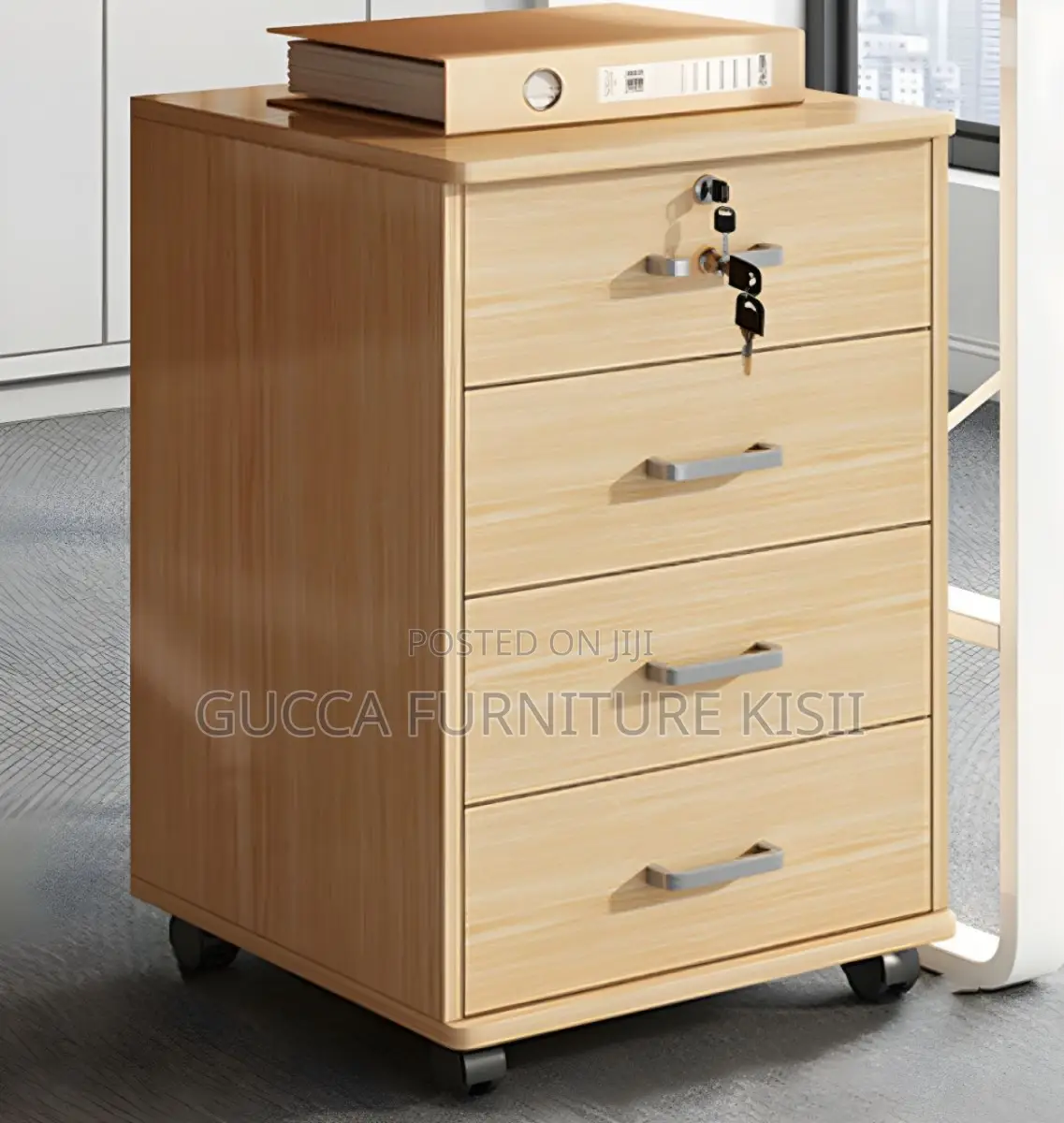 3 Drawer Standing Cabinet With Wheels