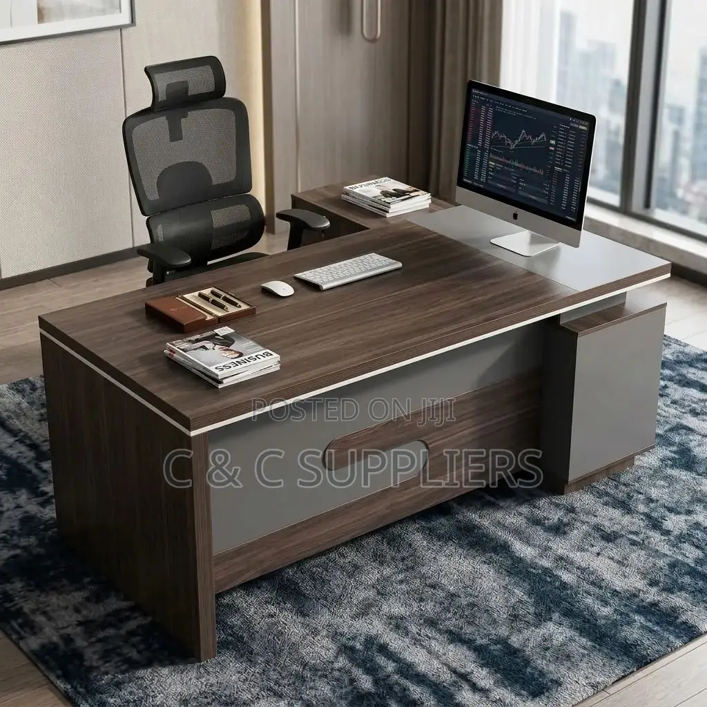 Office Managers L-Shaped Task Table-1.6m