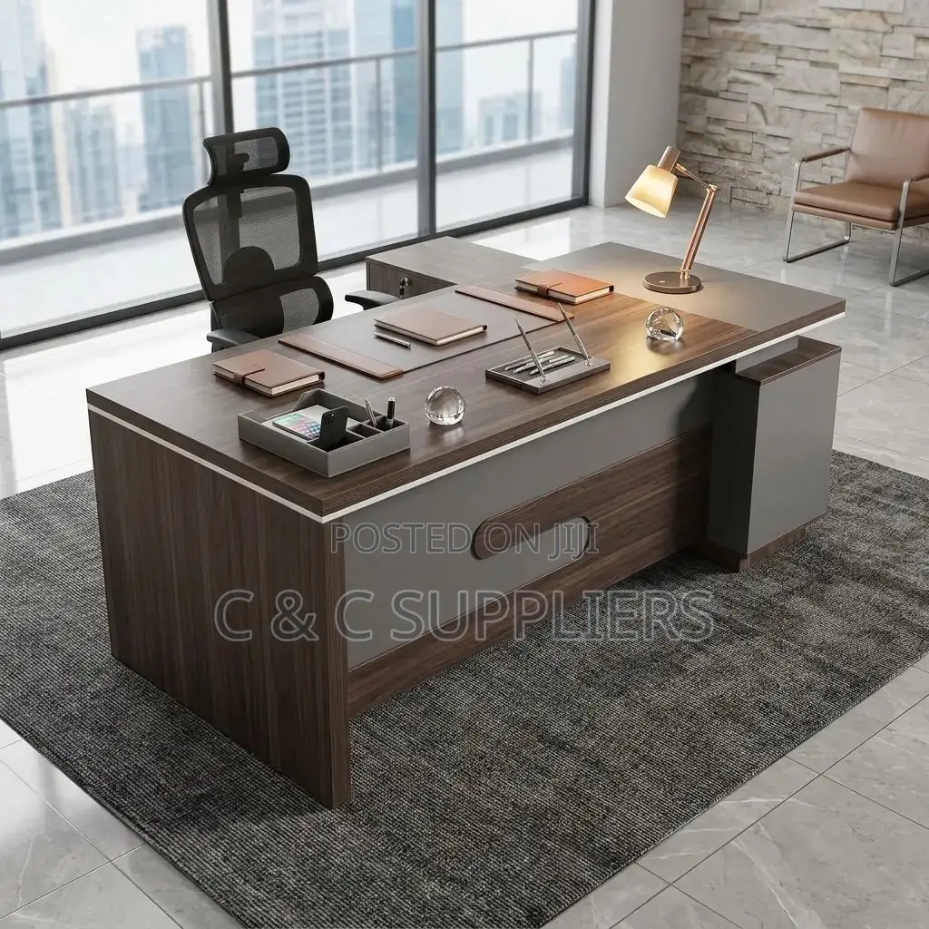 Office Managers L-Shaped Task Table-1.6m