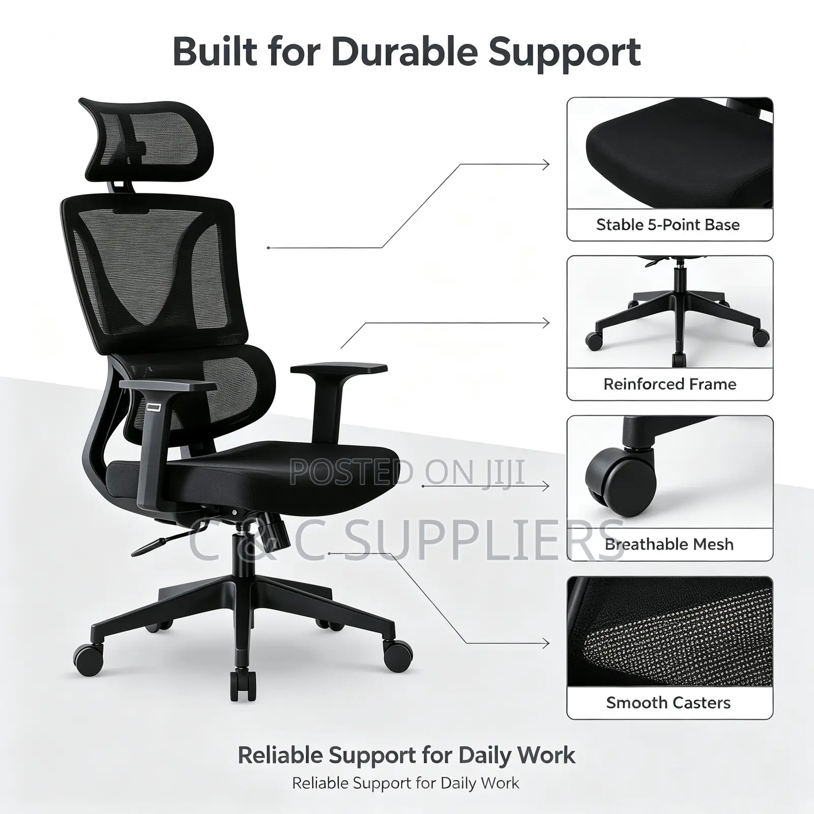 Executive Mesh Study Chair