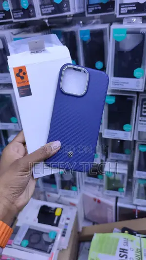 Spigen Enzo Aramid MagFit Case in Dark Blue iPhone 16 Pro Max,
