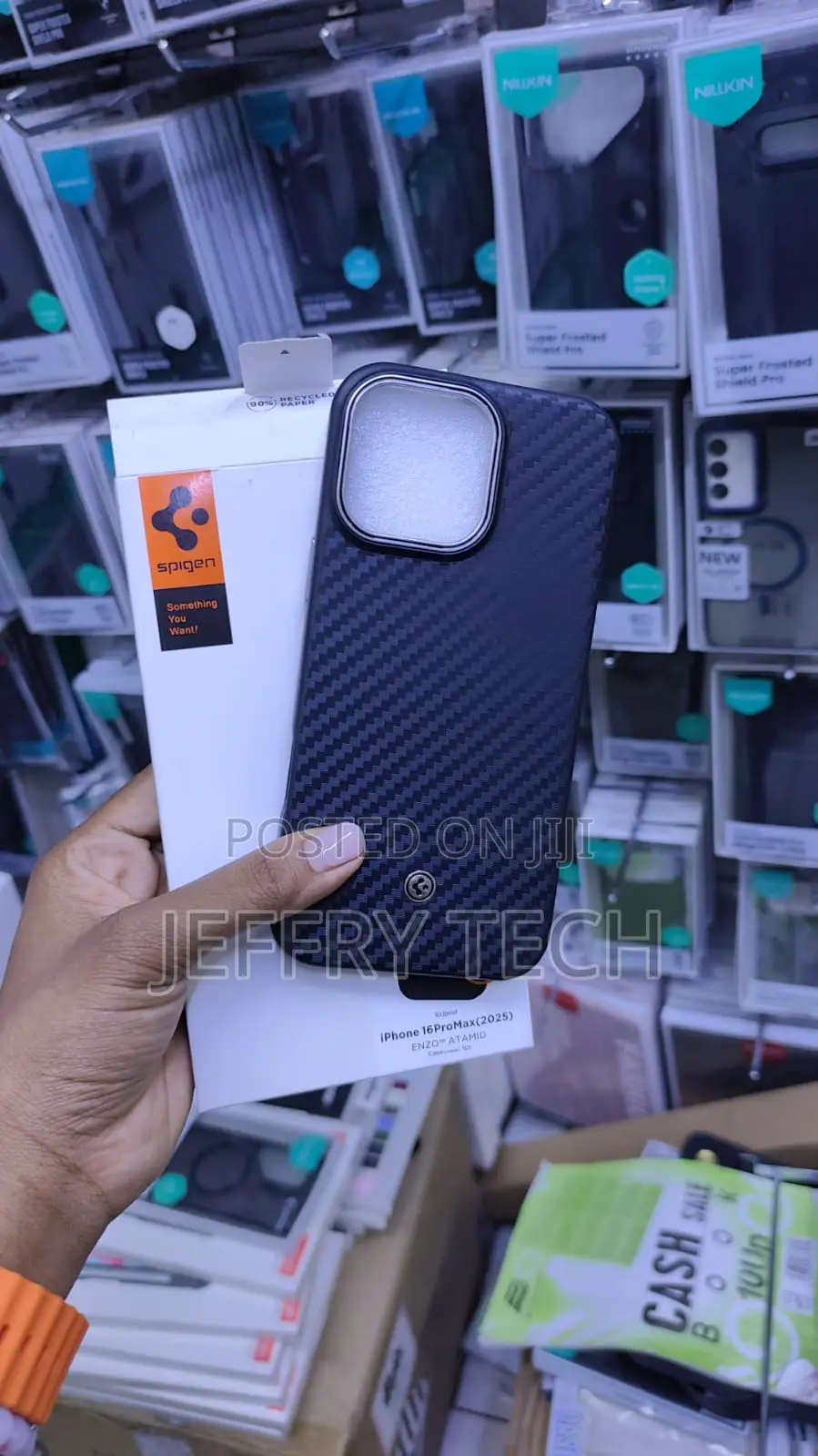 Spigen Enzo Aramid MagFit Case in Dark Blue iPhone 16 Pro Max,
