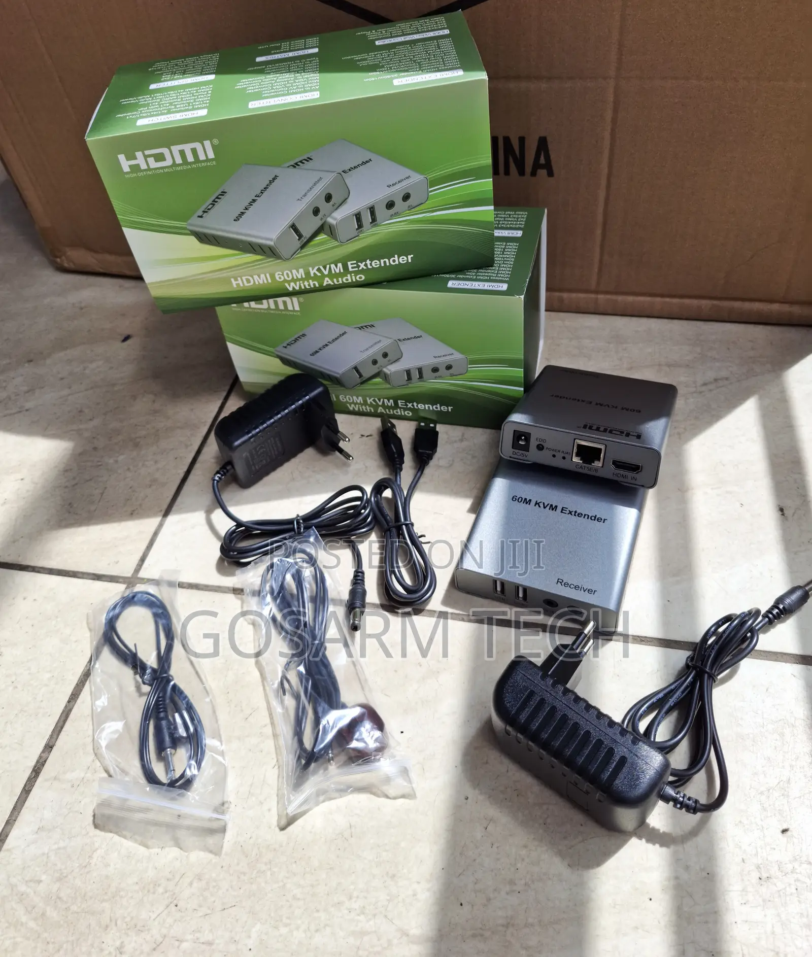 HDMI KVM Extender 60M With Audio Output Signal Extension via Cat6